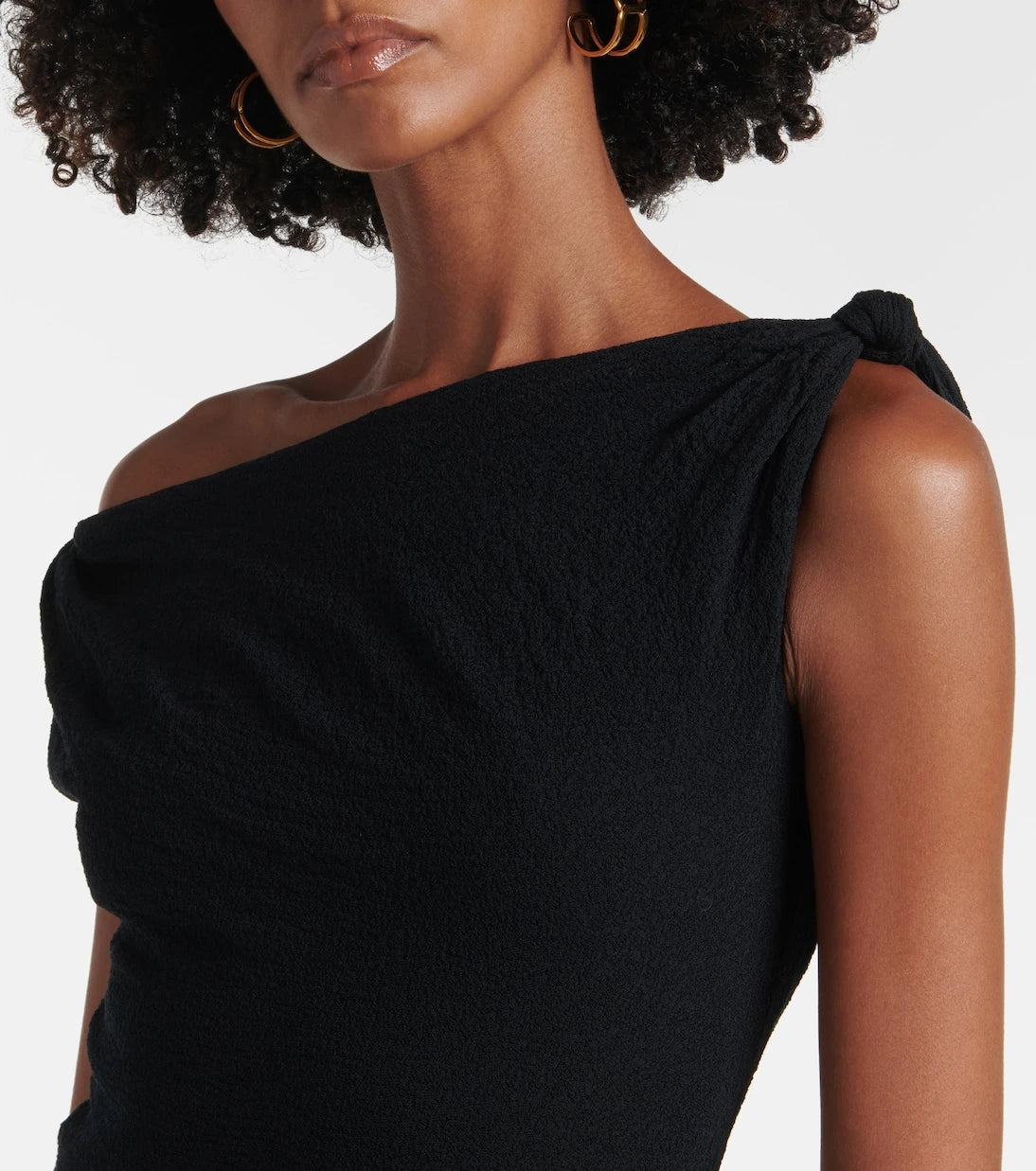 SIR - Glow Twist cotton-blend midi dress