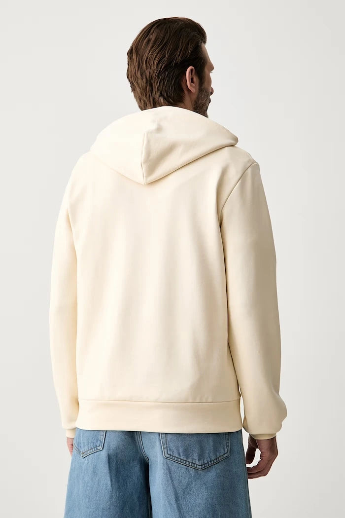 Lacoste erkek pamuklu kapüşonlu sweatshirt