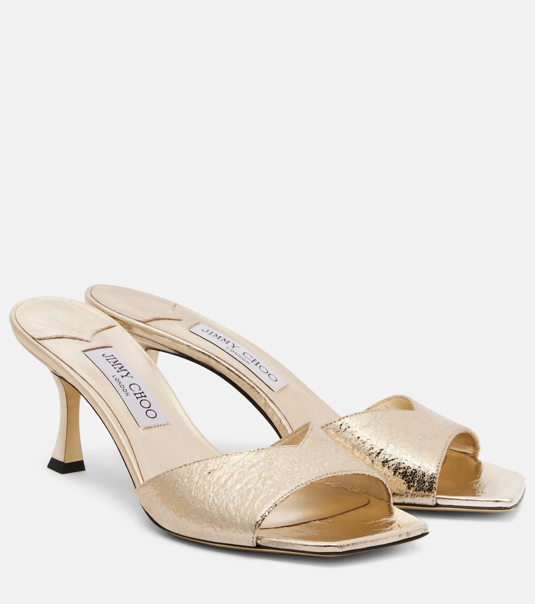 Jimmy Choo - Skye 70 metallic mules