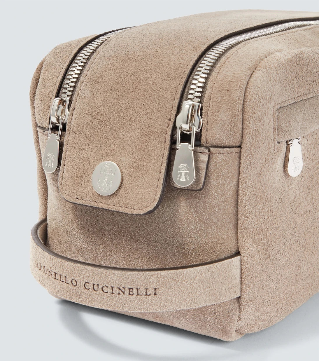 Brunello Cucinelli - Suede toiletry bag