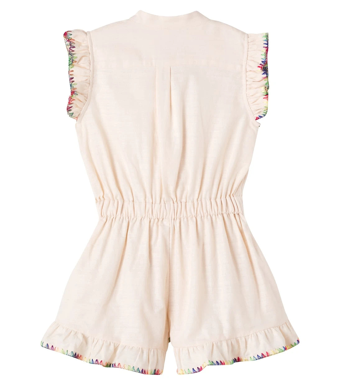 Zimmermann Kids - Lucky embroidered cotton playsuit