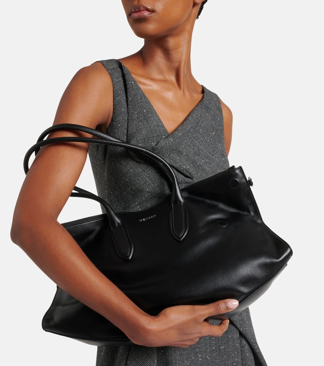 McQueen - Manta Medium leather tote bag