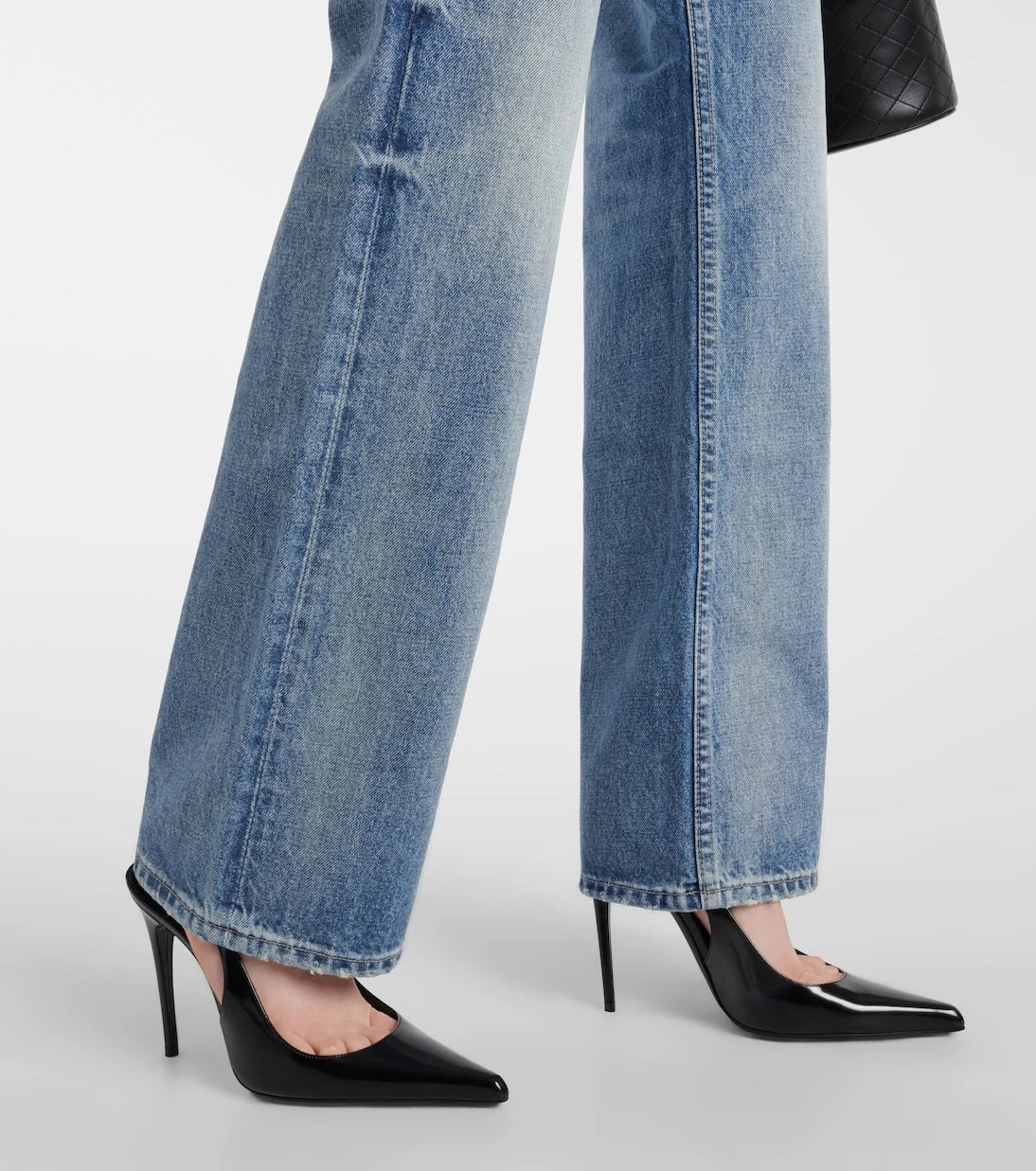 Nili Lotan - Mitchell low-rise wide-leg jeans