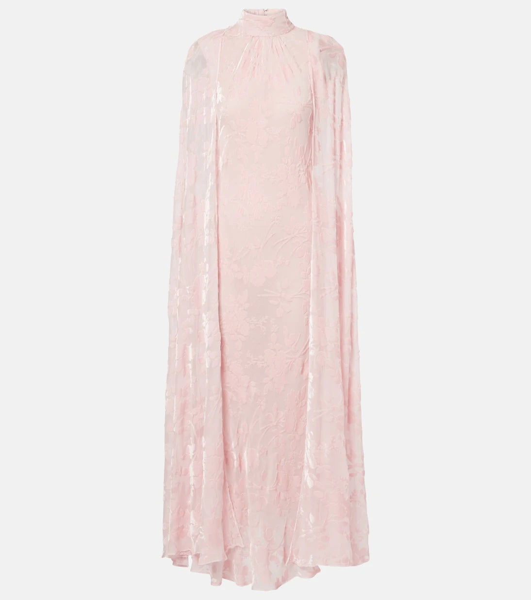 Rodarte - فستان مخملي مقلّم بقصّة الكاب
