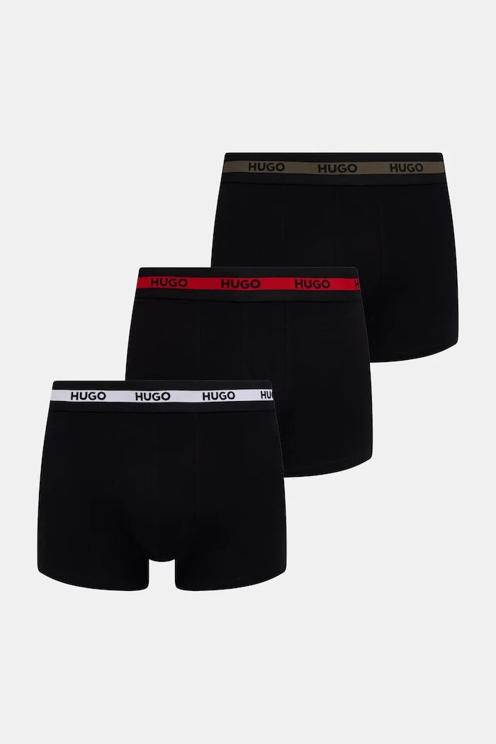 HUGO Erkek Pamuk ve Elastan Bitişik Boxer TRIPLET PLANET 3'lü