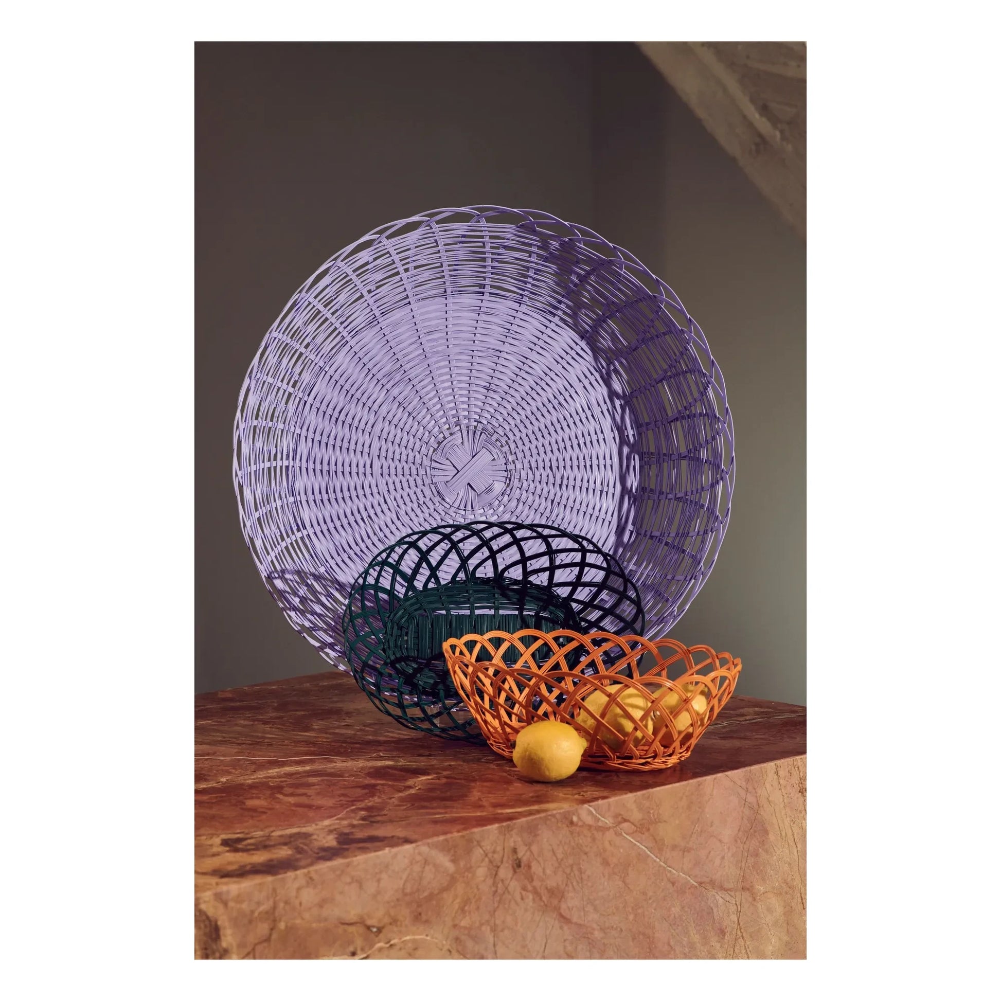 Pols Potten - Bakkie metal basket | Orange