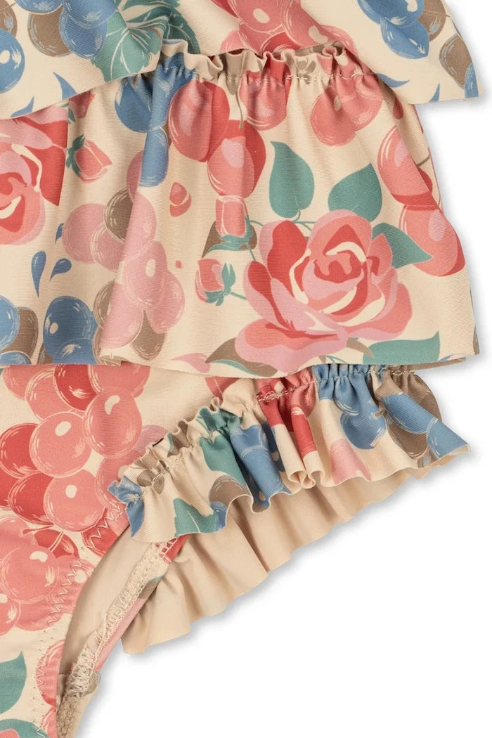 Konges Sløjd MANUCA FRILL SWIMSUIT GRS Çocuk Tek Parça Mayo