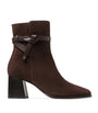 Jimmy Choo Brown Lawton AB 65 Suede Heeled Boots