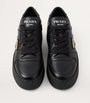 Prada Black Leather Downtown Bold Sneakers 50