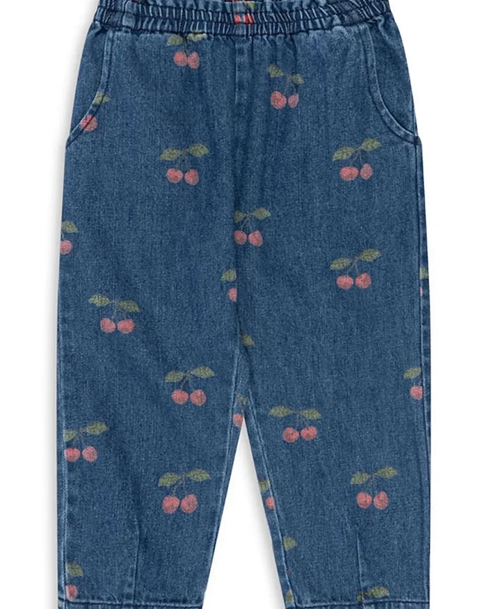 Konges Sløjd çocuklar için regular jean MAGOT FRILL PANTS GOTS