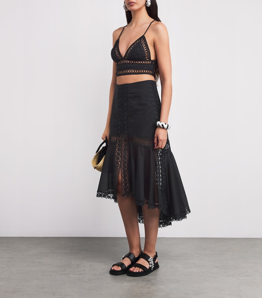 Green Netted Bralette Top