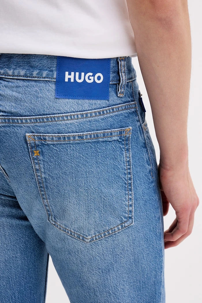 HUGO Mavi Slim Fit Erkek Jeans Ash