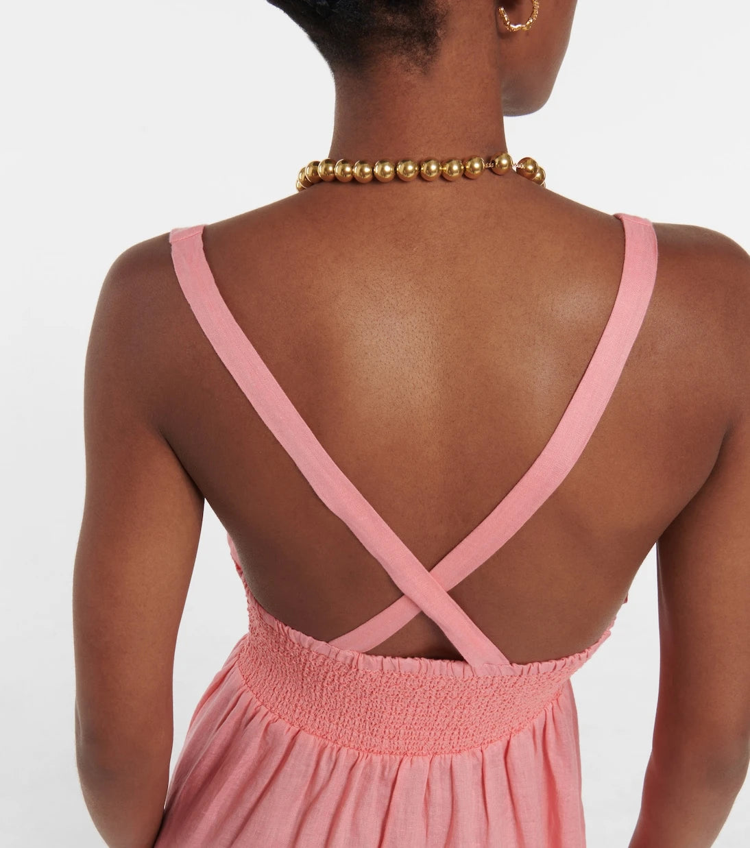 Heidi Klein - Rosa Polyantha linen maxi dress