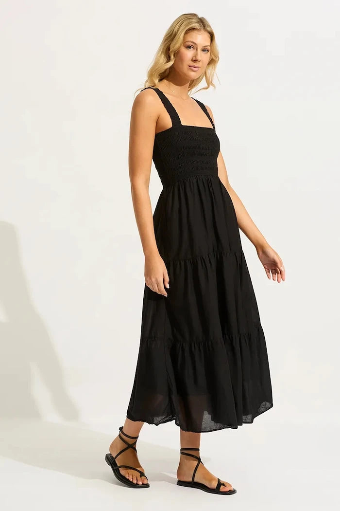 Seafolly рокля от памук Faithful Midi Dress