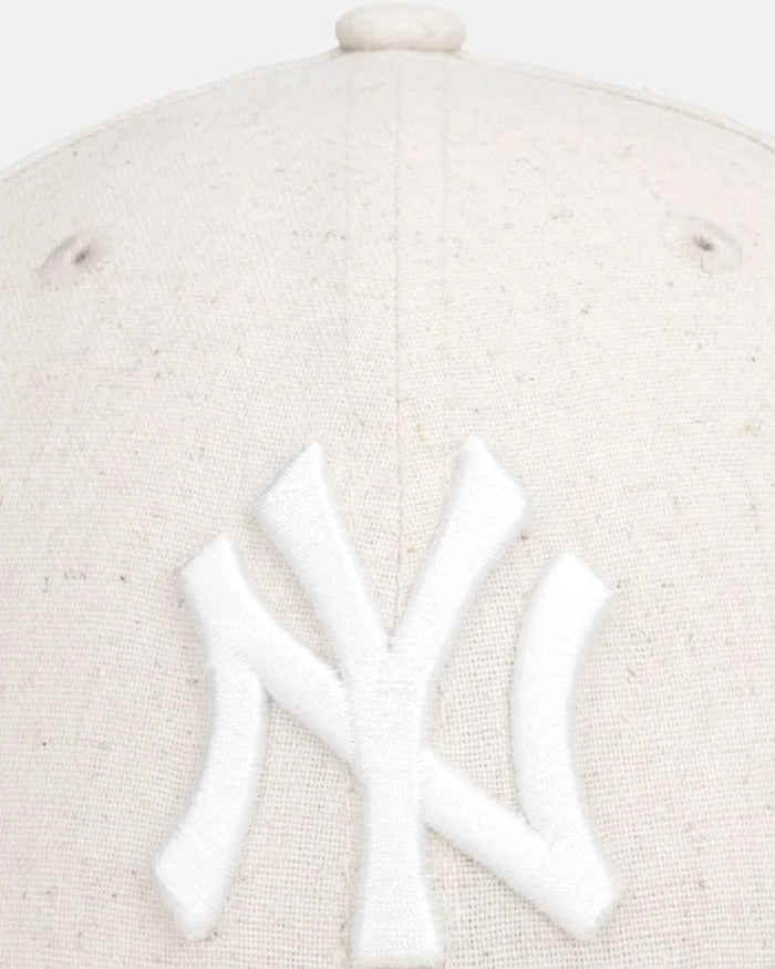 New Era ketenli beyzbol şapkası LINEN 940 MC NYY