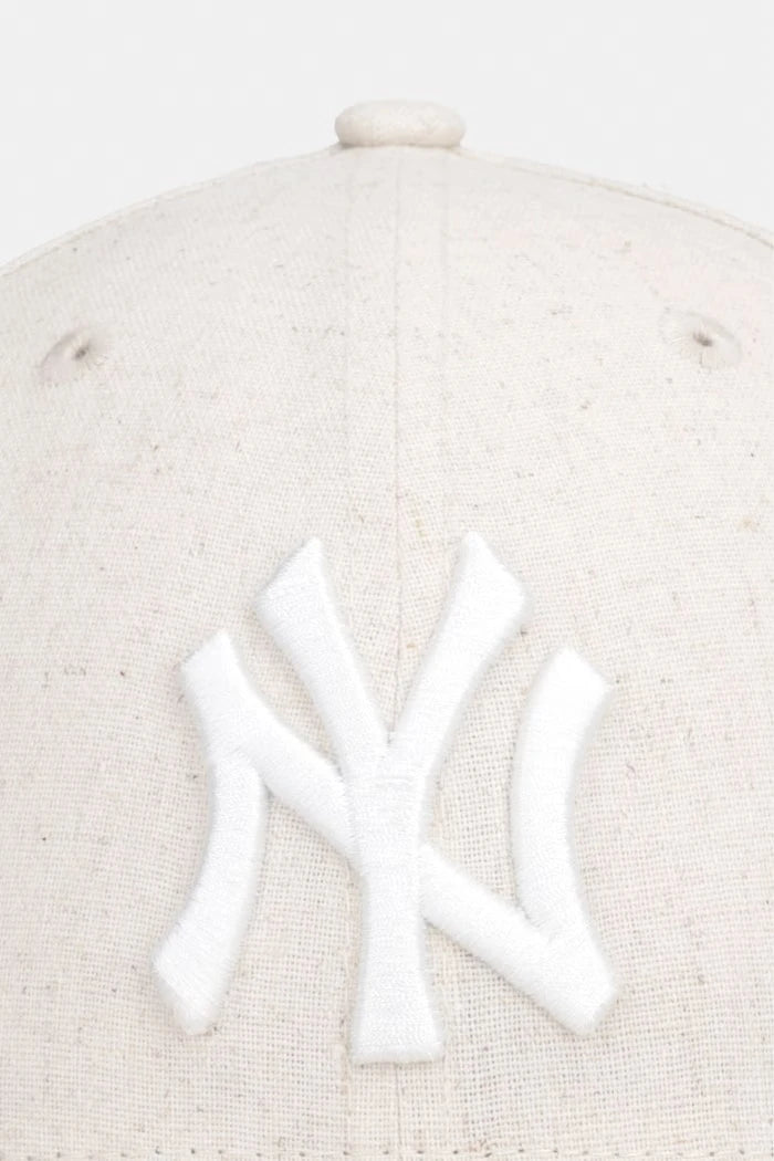 New Era ketenli beyzbol şapkası LINEN 940 MC NYY