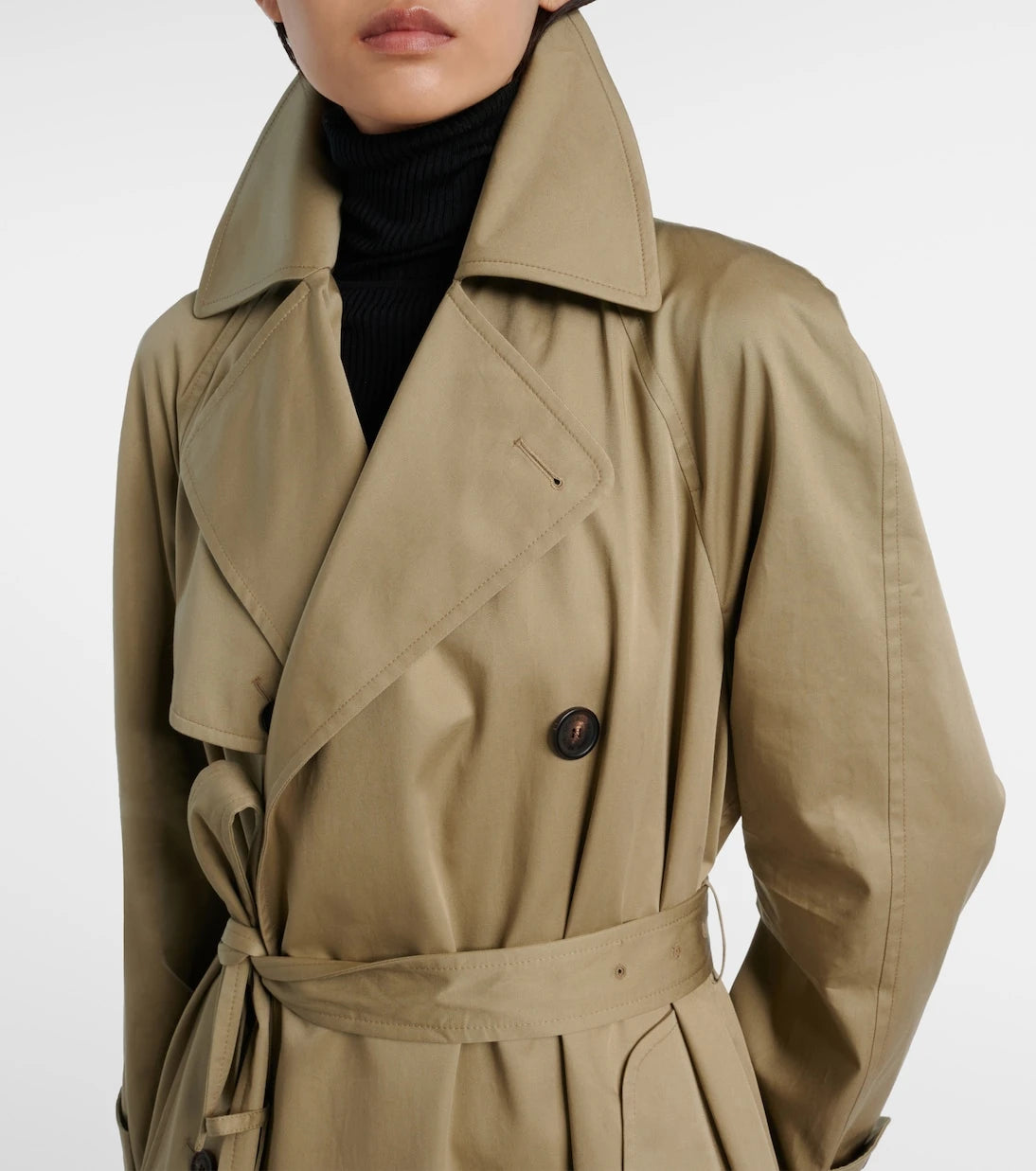 Balenciaga - Cocoon cotton twill trench coat