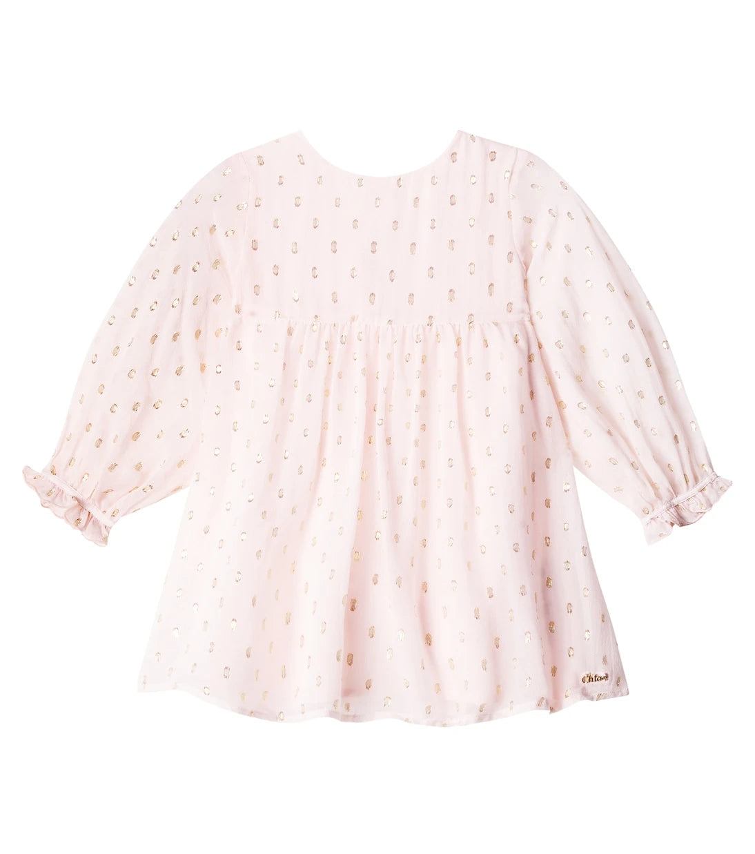 Chloé Kids - Baby sequined silk-blend dress