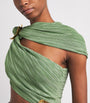 Cult Gaia Green One-Shoulder Loah Midi Dress