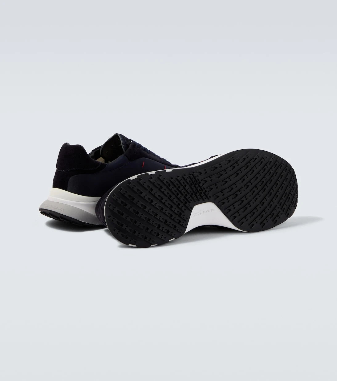 Kiton - Suede-trimmed sneakers