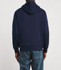 Cotton-Blend Polo Crest Hoodie NAVY
