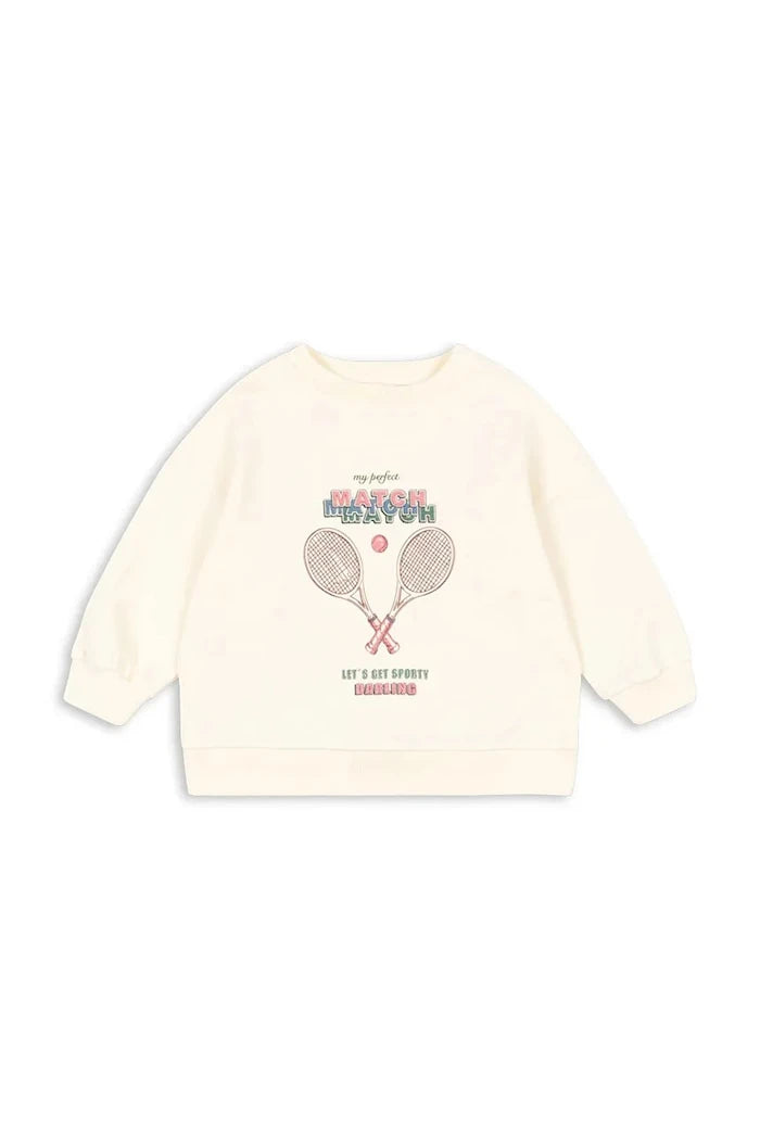 Çocuk pamuklu sweatshirt Konges Sløjd LOUPY LOU SWEAT SHIRT OCS