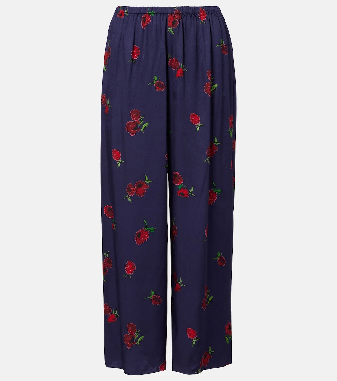 Khaite - Mindy printed twill wide-leg pants
