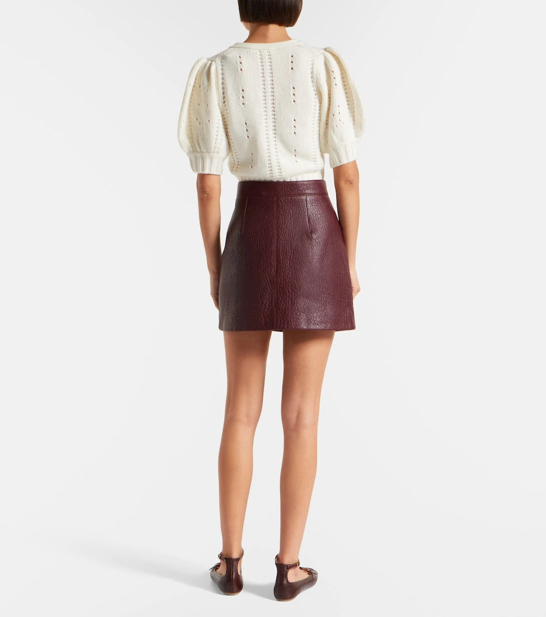 Chloé - Leather miniskirt
