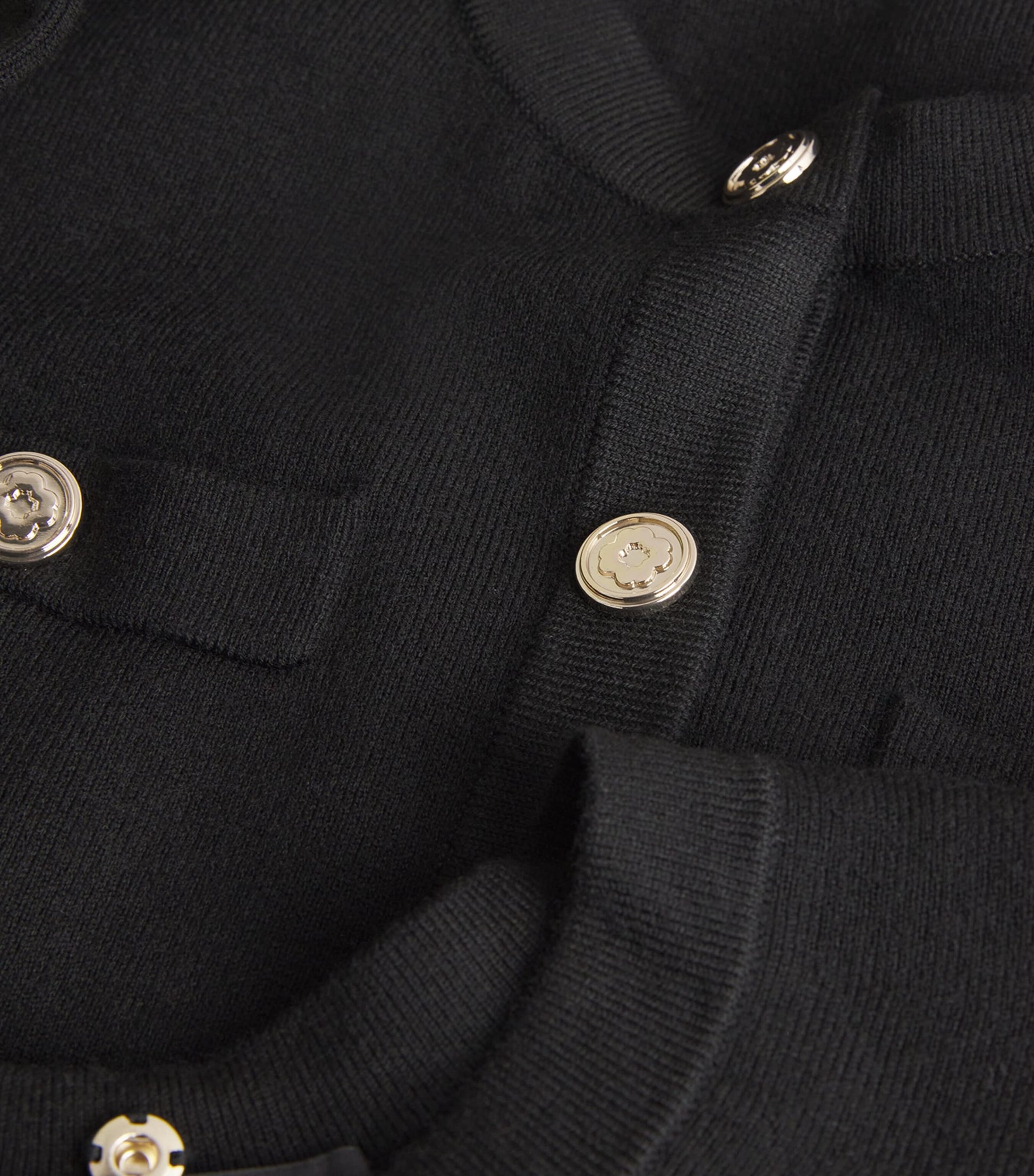 Black Knitted Cape Dress