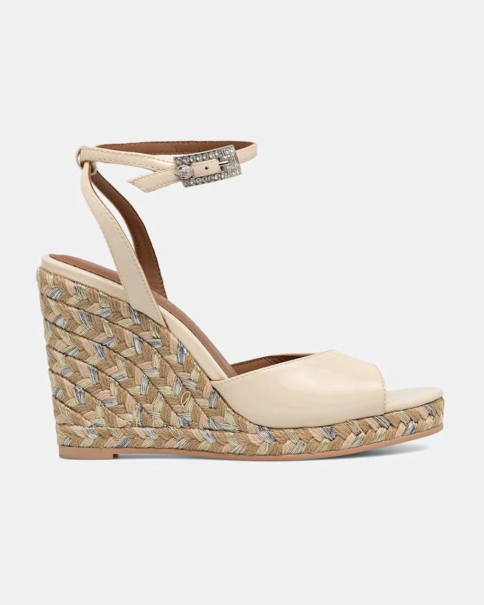 Kurt Geiger London Espadrille Wedge-Bone Kavisli Platform Sandalet