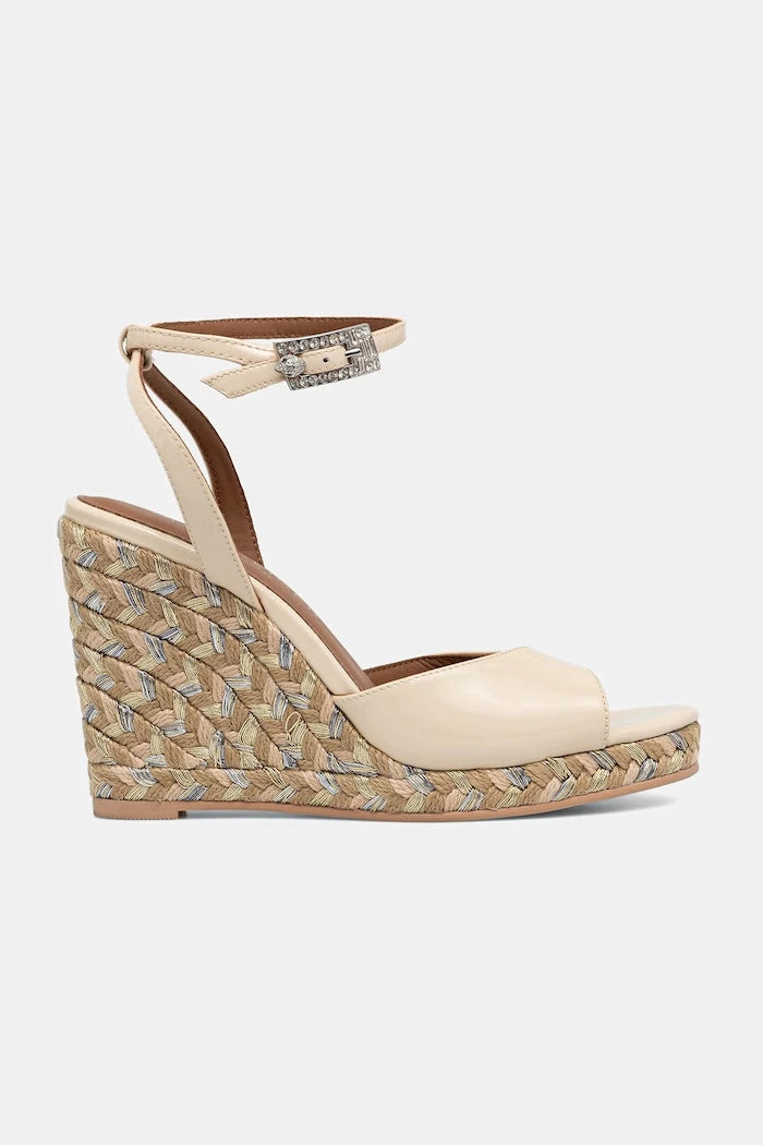 Kurt Geiger London Espadrille Wedge-Bone Kavisli Platform Sandalet