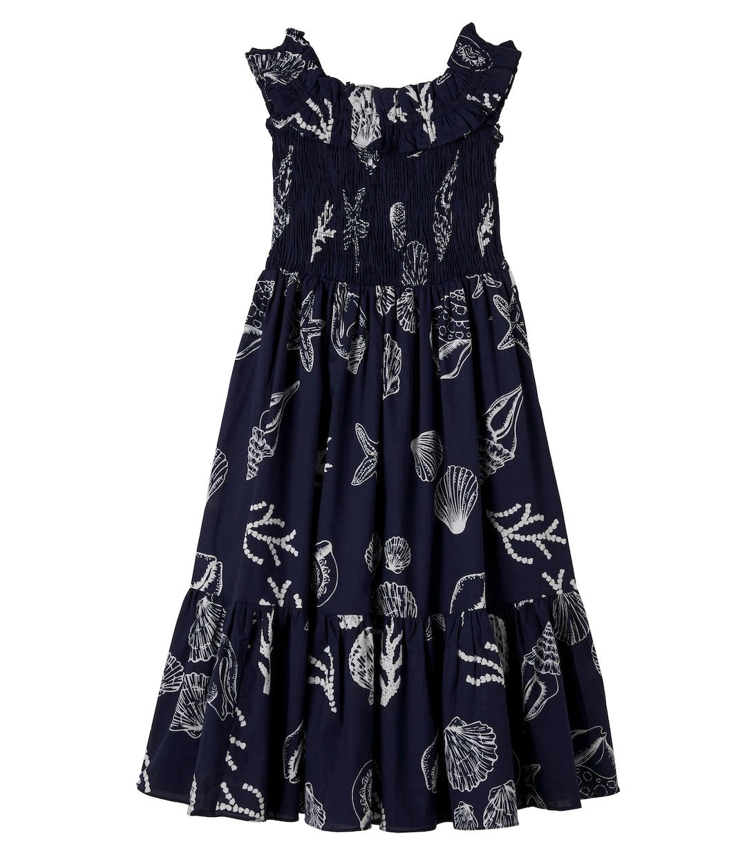 Poupette St Barth Kids - Suzanne printed ruffled dress