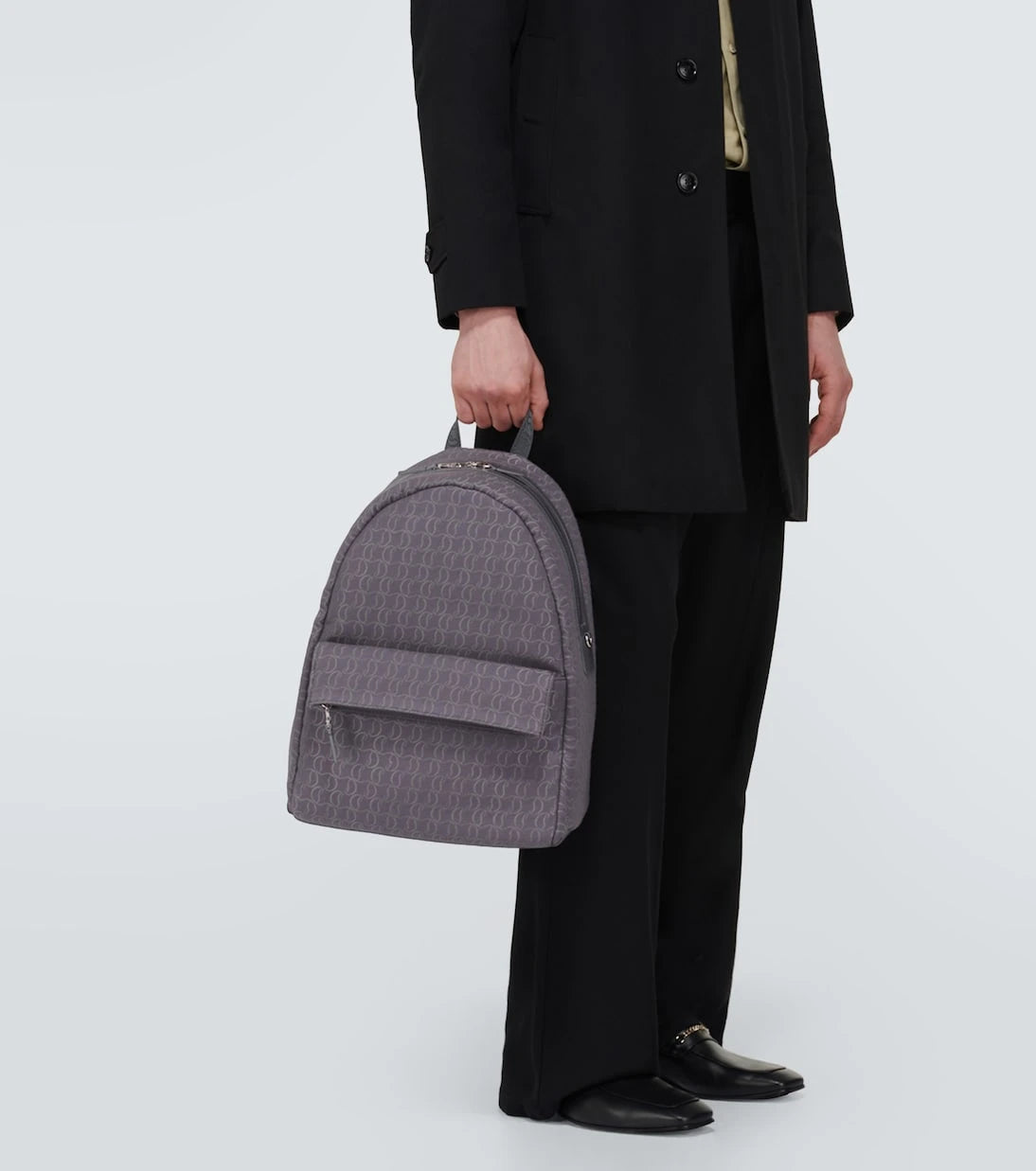 Christian Louboutin - Zip N Flap logo jacquard backpack