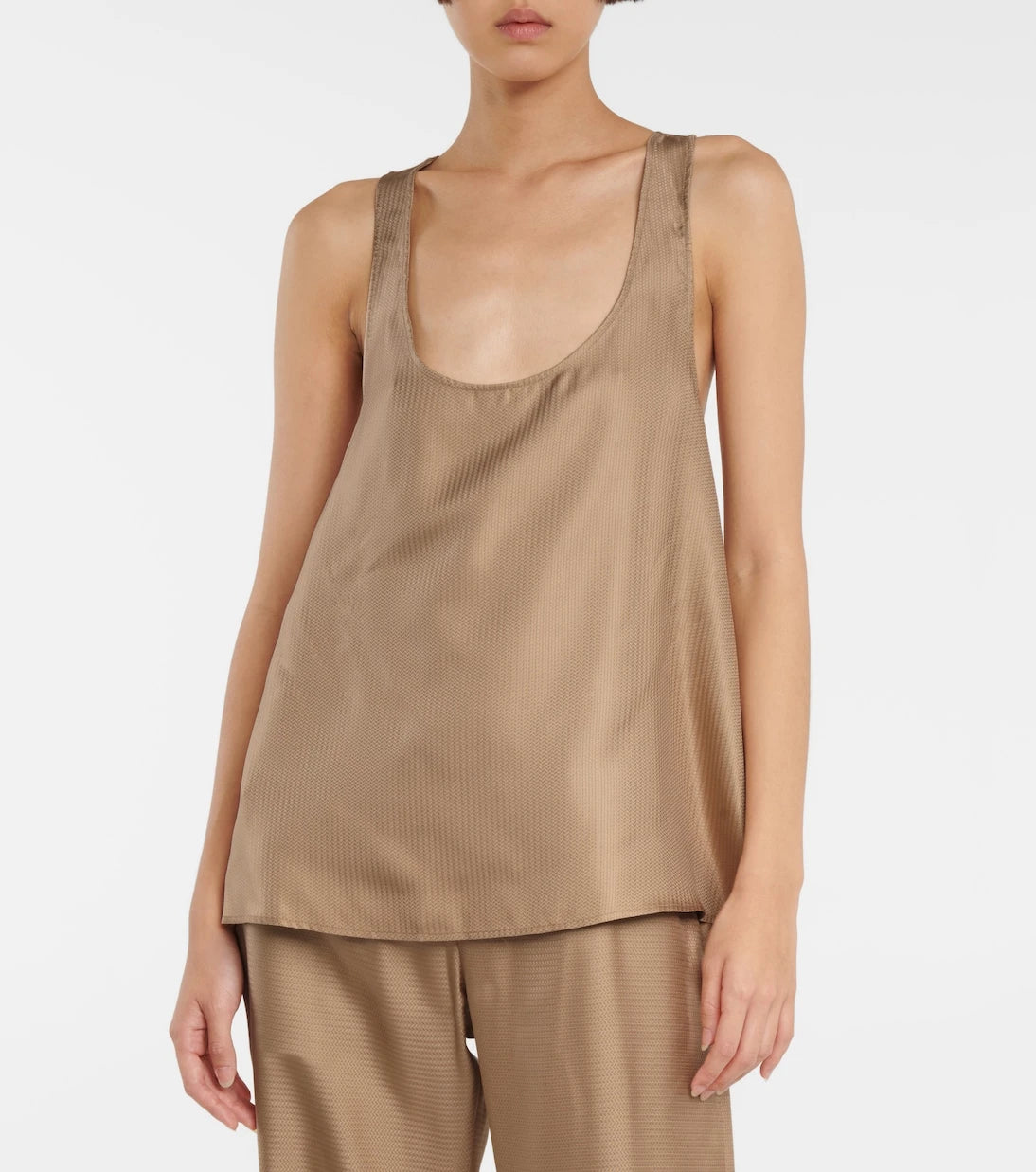 Gabriela Hearst - Jeff silk herringbone tank top