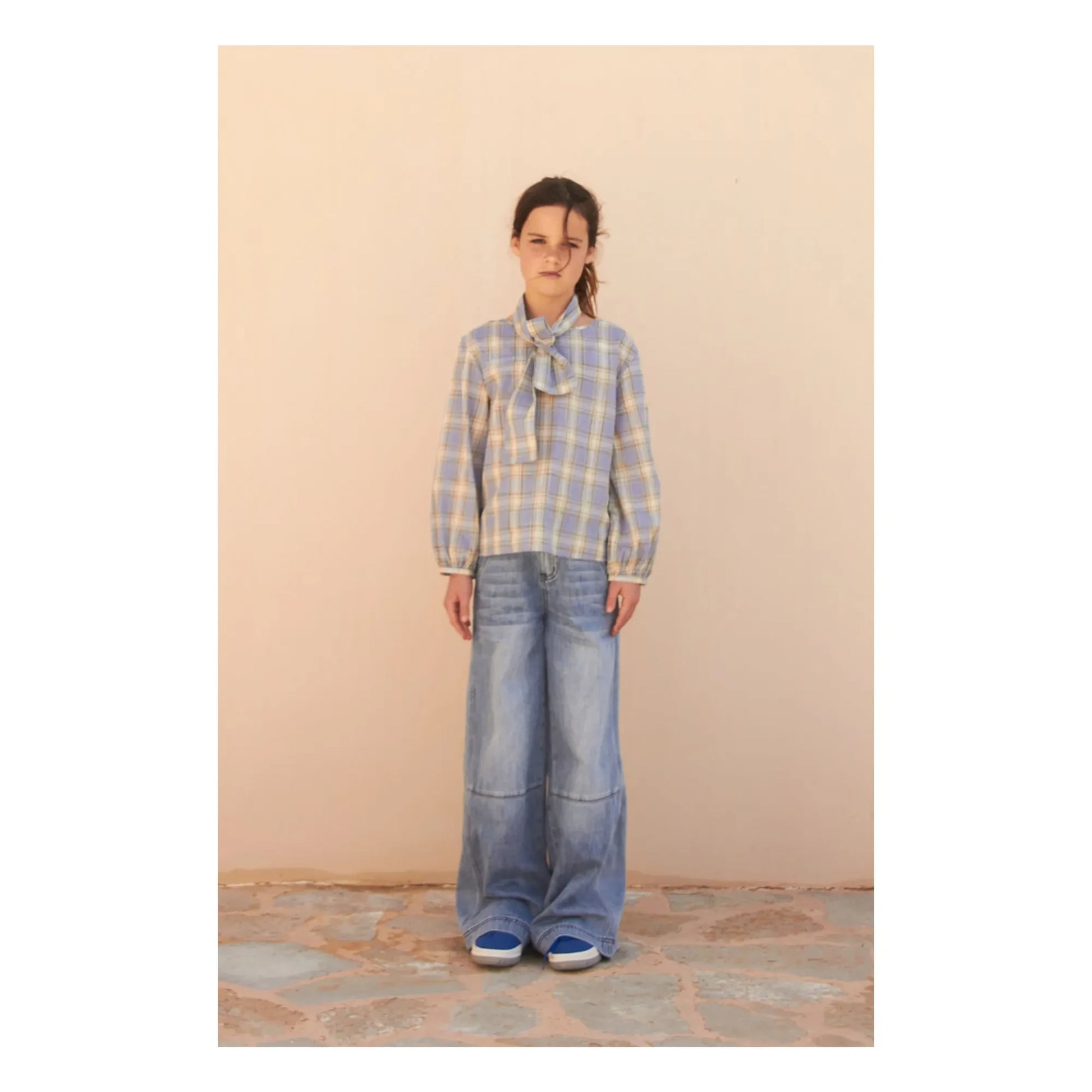 Longlivethequeen - Carreaux Blouse | Light blue