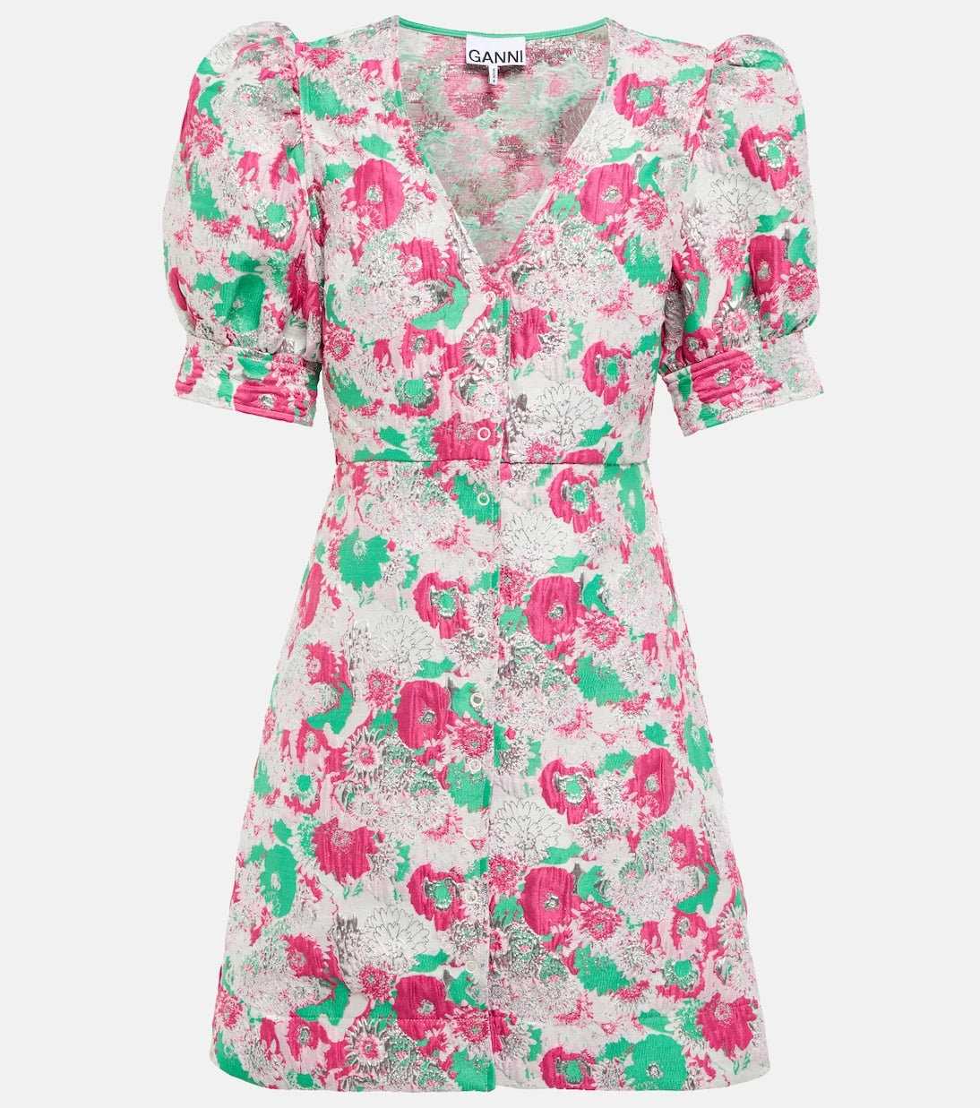 Ganni - Printed minidress