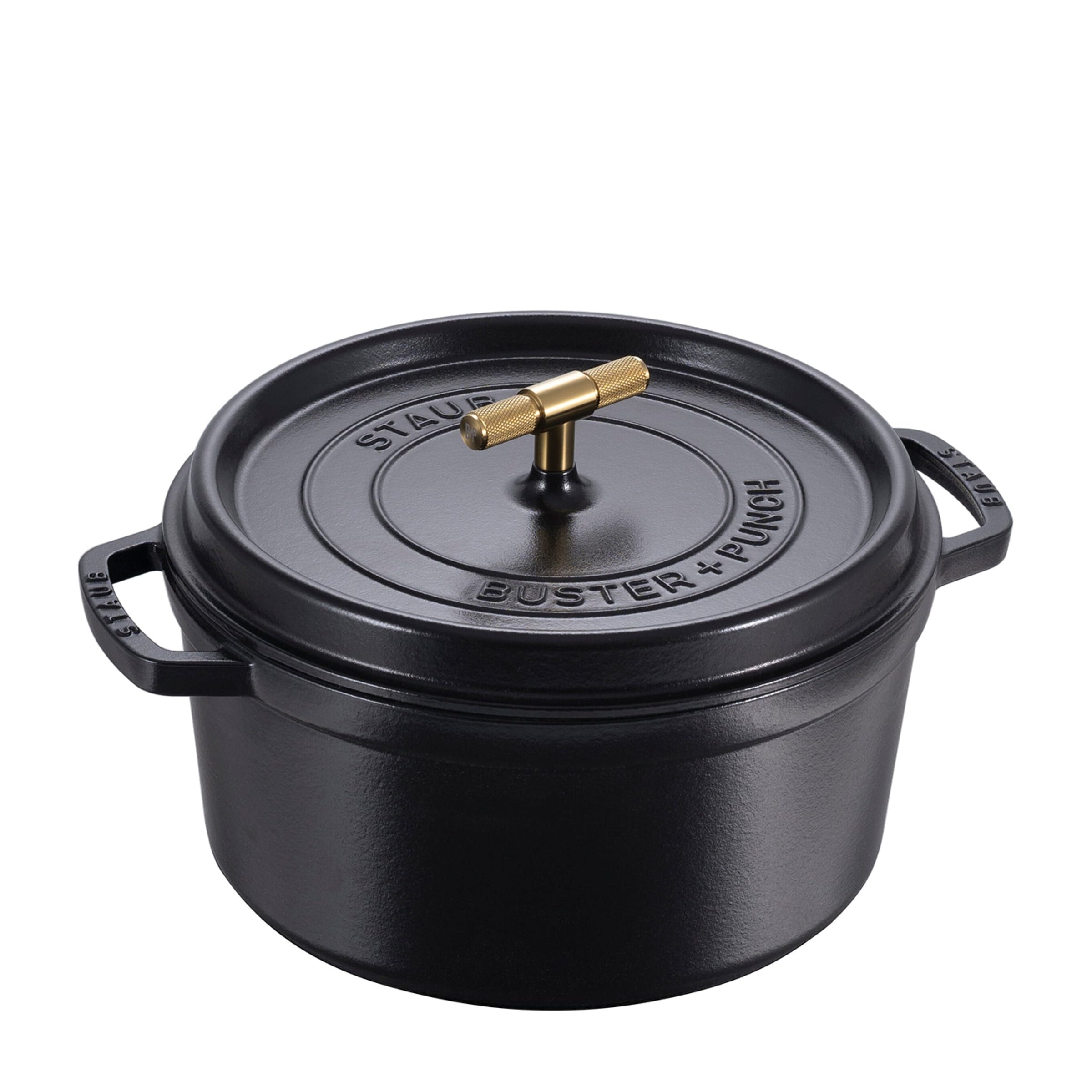 Staub x Buster + Punch Cocotte with Brass Knob (28cm)