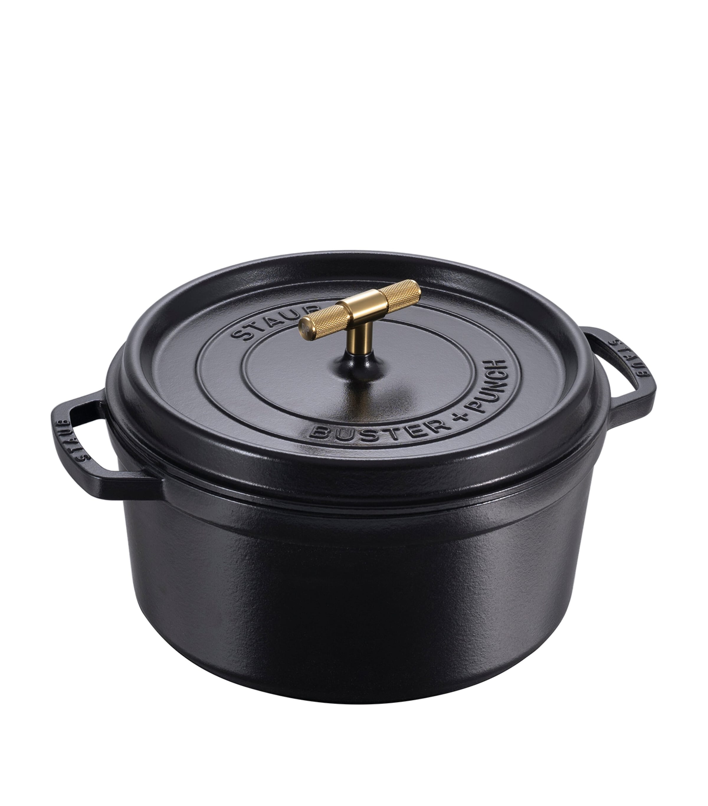 Staub x Buster + Punch Cocotte with Brass Knob (28cm)