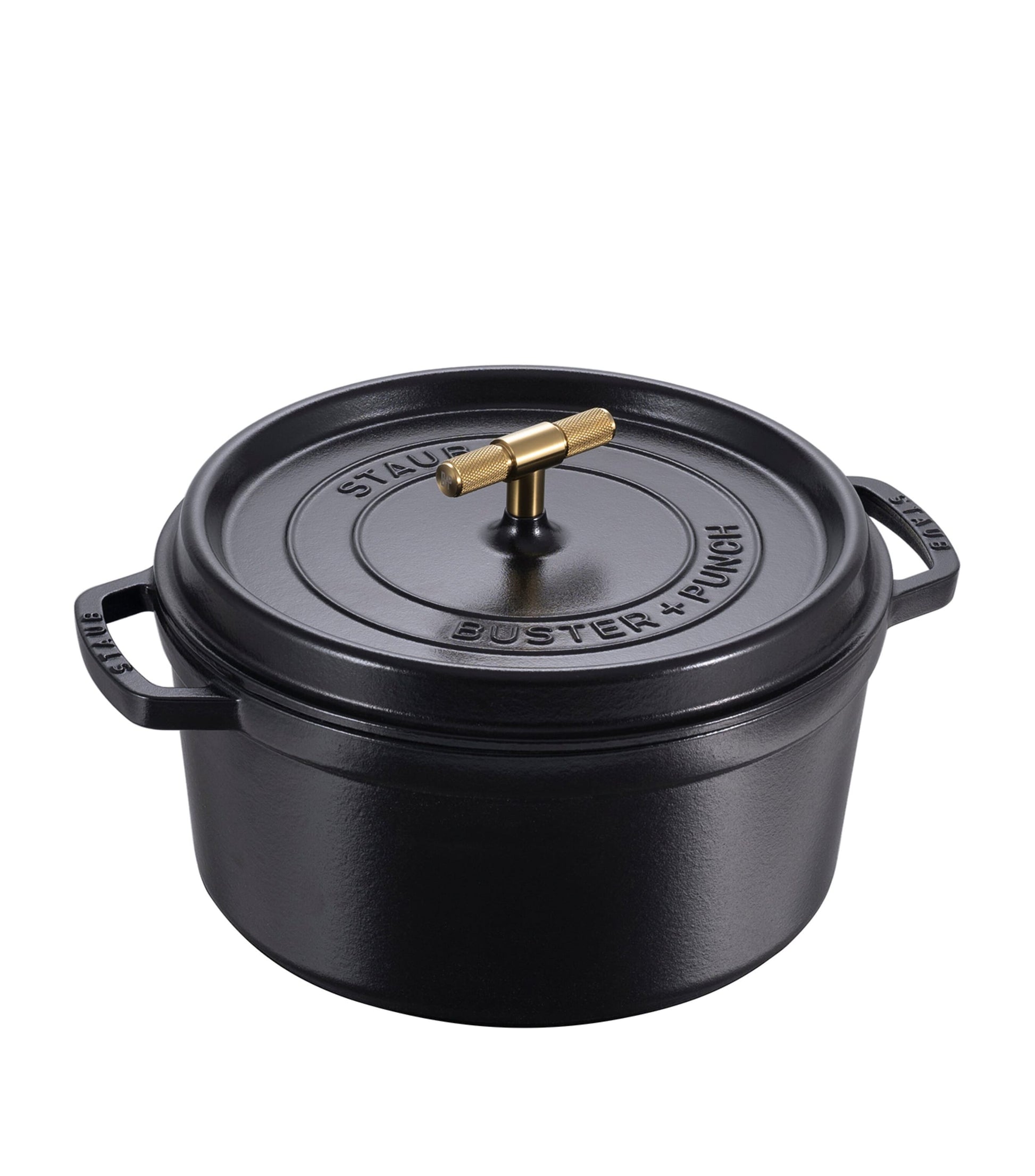 Staub x Buster + Punch Cocotte with Brass Knob (28cm)