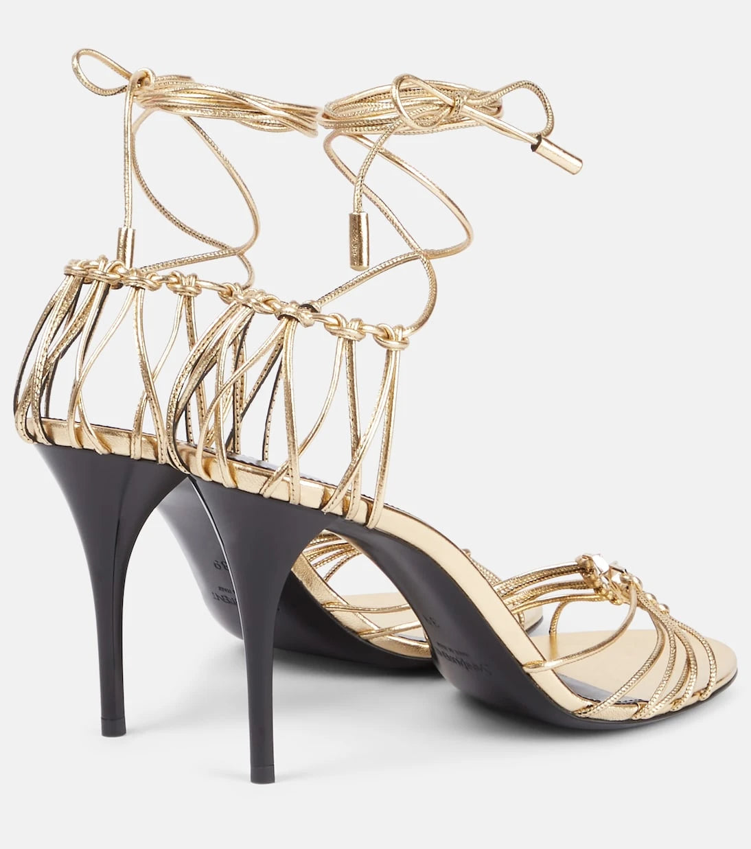 Saint Laurent - Babylone 90 leather sandals