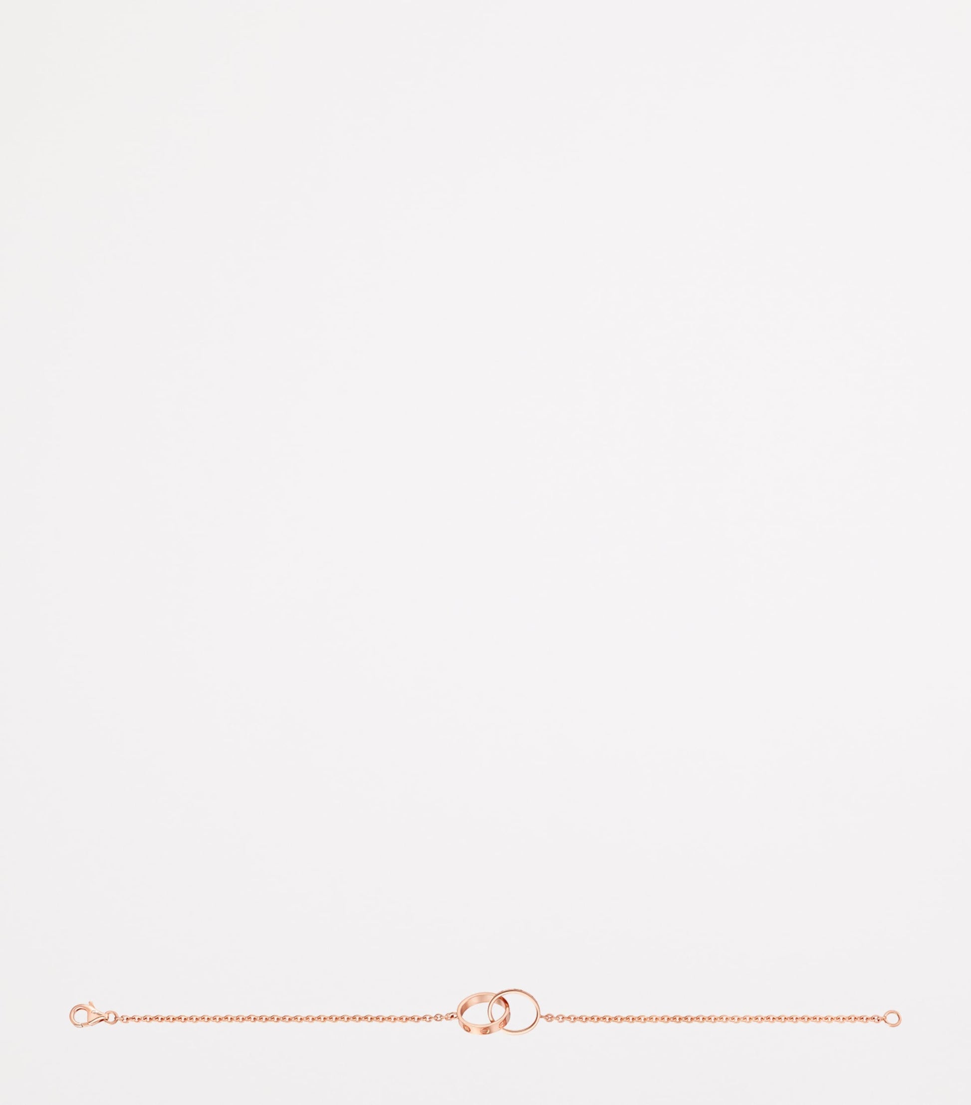 Rose Gold LOVE Chain Bracelet