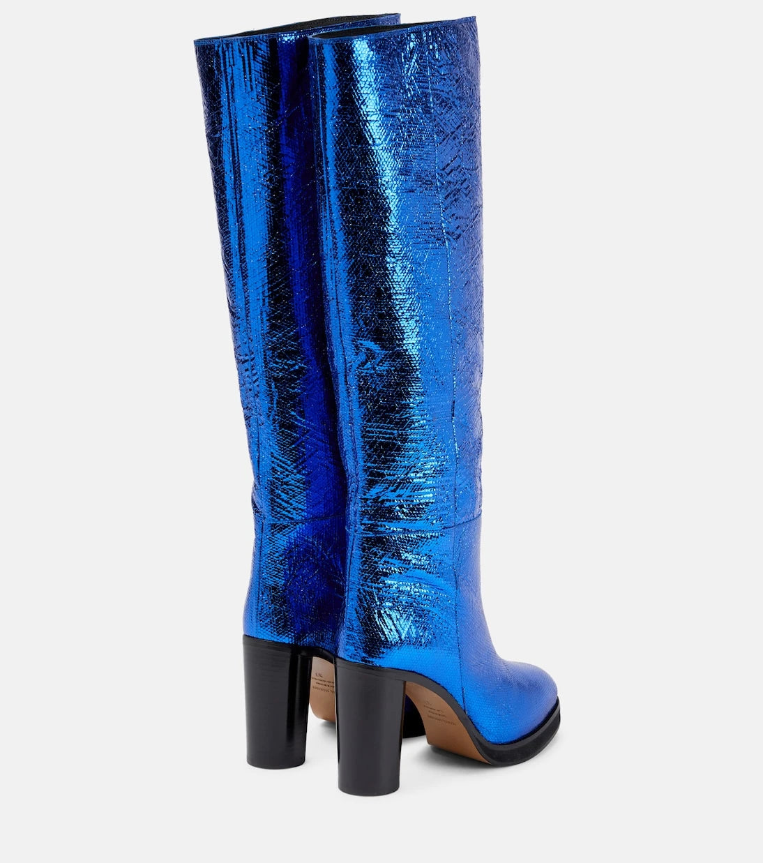 Isabel Marant - Lylene metallic leather knee-high boots