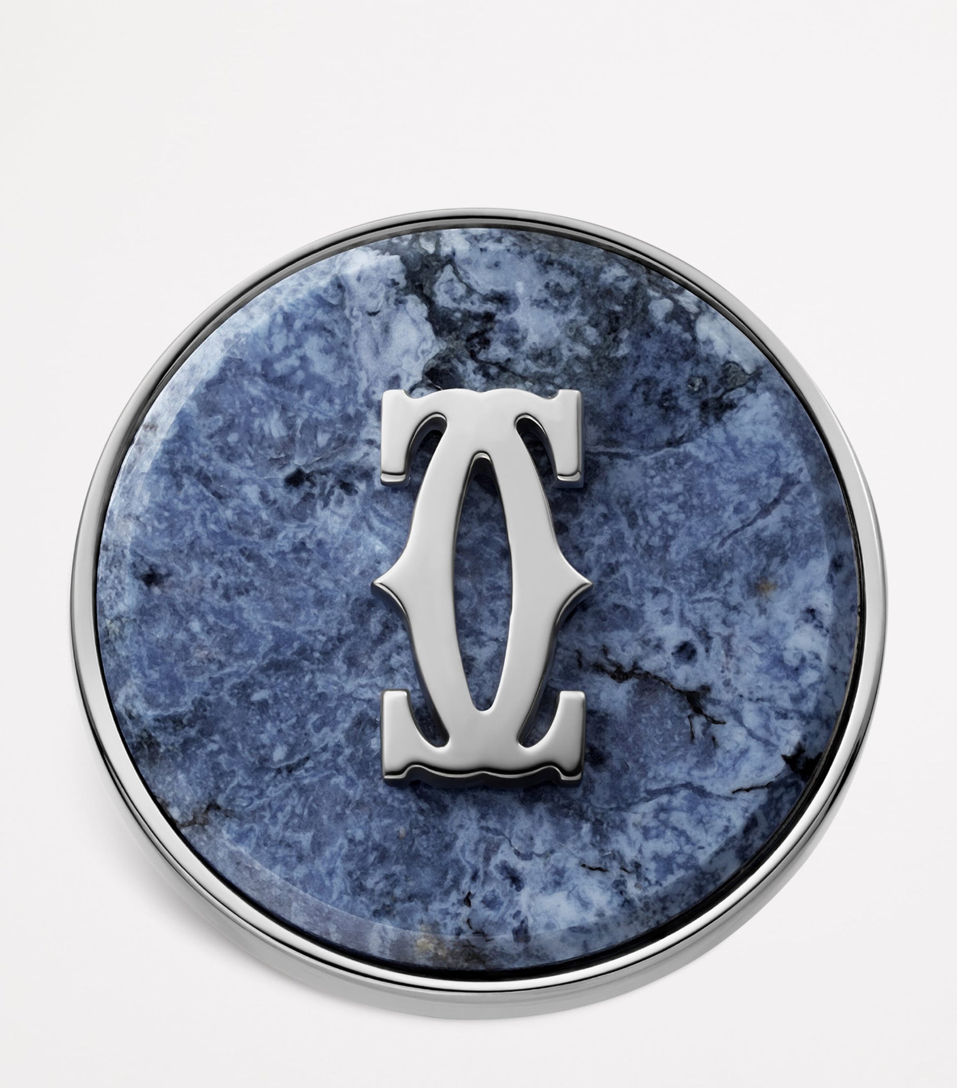 Cartier Sterling Silver Double C de Cartier Cufflinks