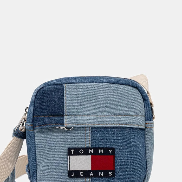 Tommy Jeans erkek denim omuz çantası