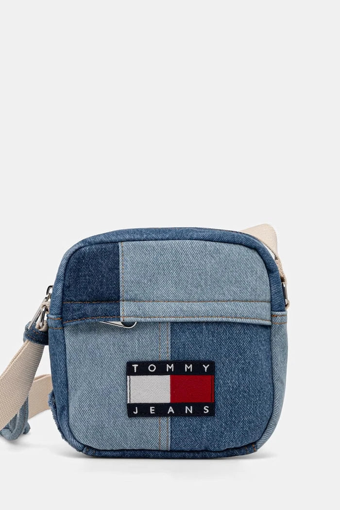 Tommy Jeans erkek denim omuz çantası