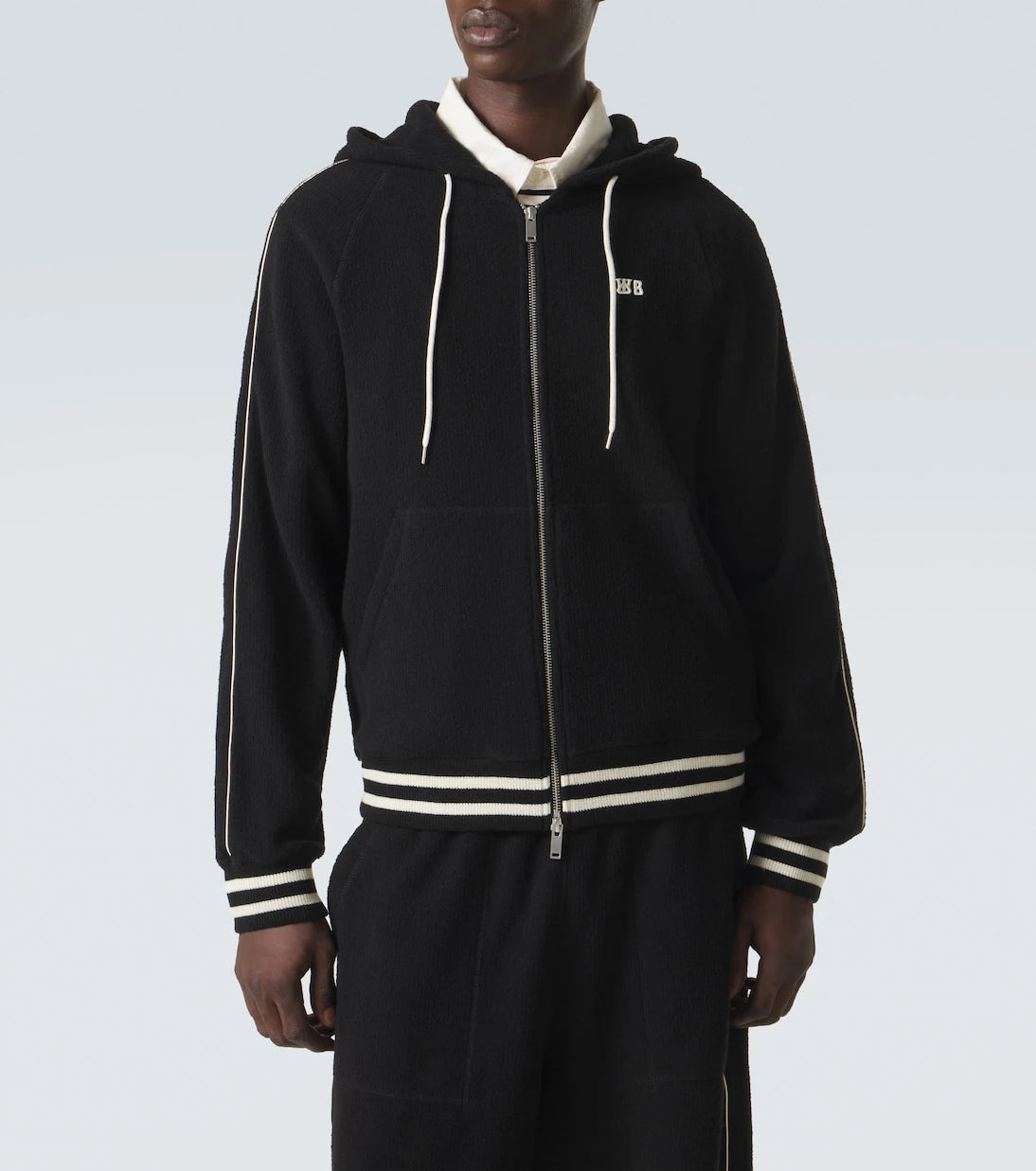 Wales Bonner - Prince cotton-blend terry hoodie