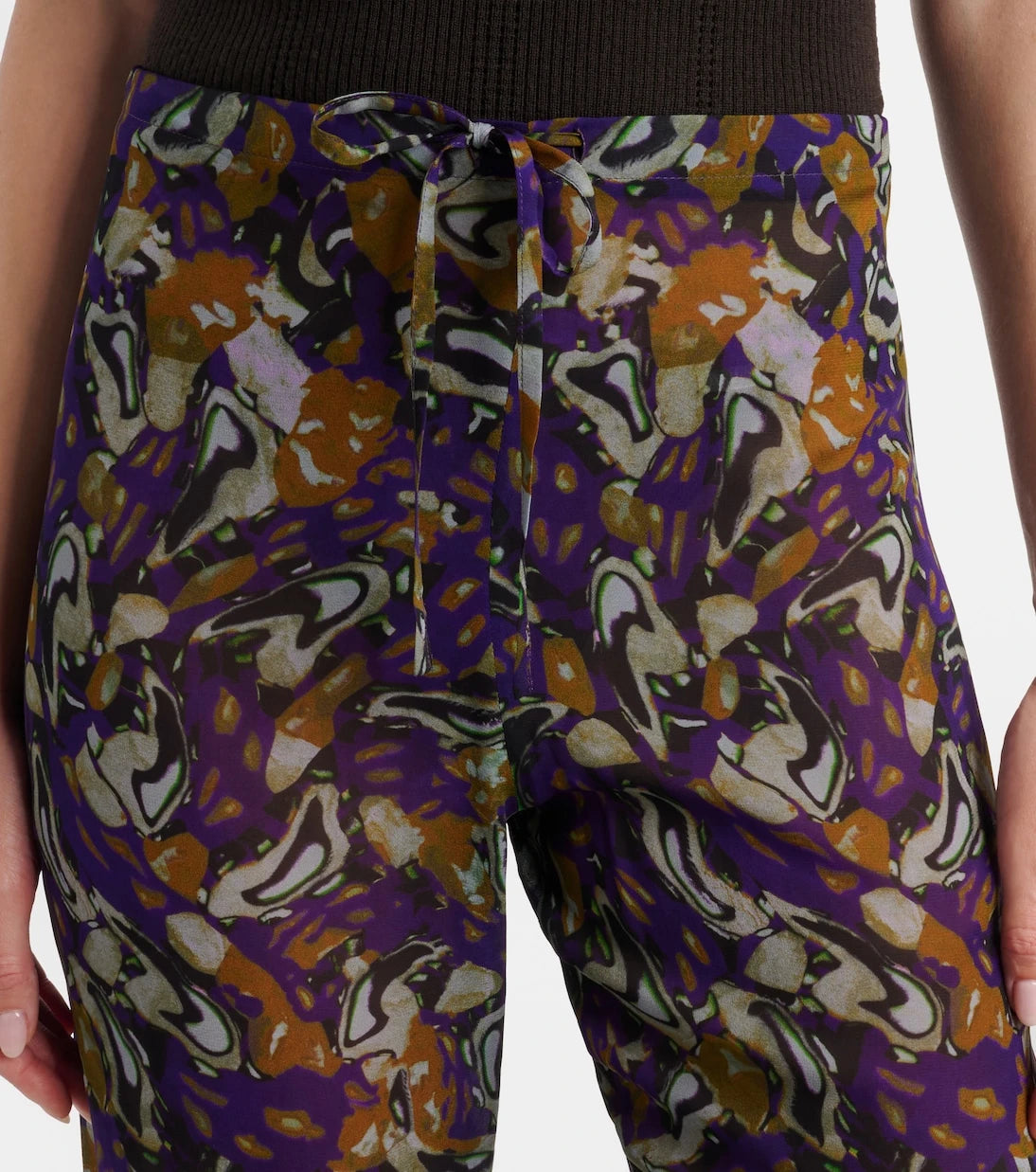 Dries Van Noten - Printed wide-leg pants