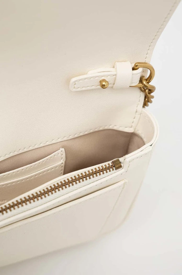 Pinko чанта crossbody дамска от кожа