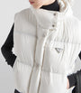 Prada White Crop Re-Nylon Puffer Jacket