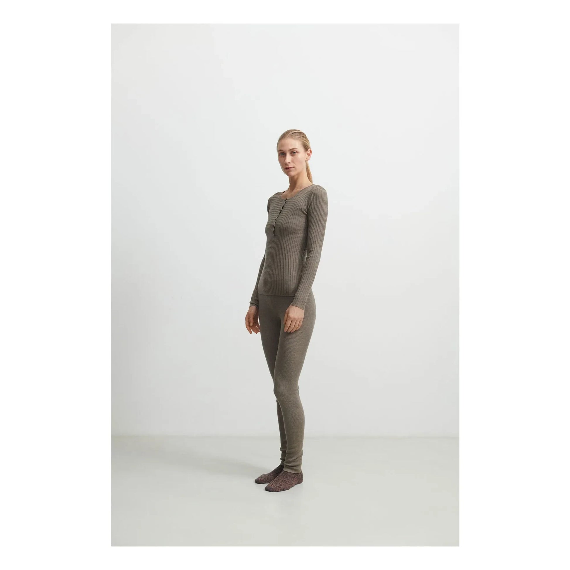 FUB - Buttoned Merino Wool Sweater - Women's Collection | Hazel